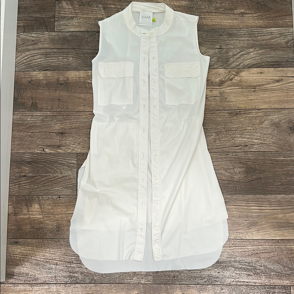 Lysse White Sleeveless mini dress